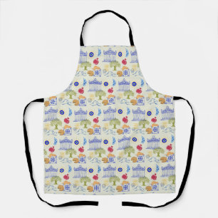 Greece Vacation Minimalism Apron