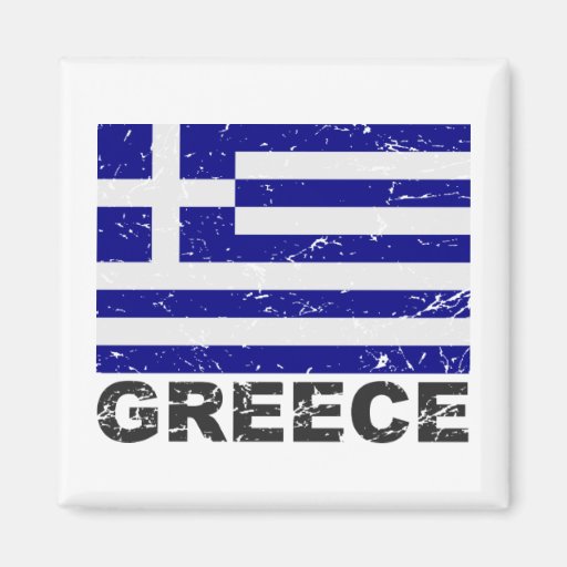 Image of Greece Vintage Flag Magnet