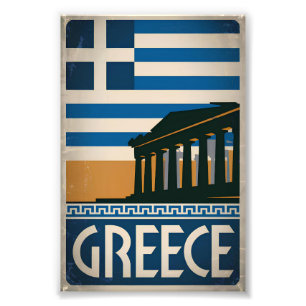 Greece vintage photo print