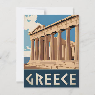 Greece vintage postcard