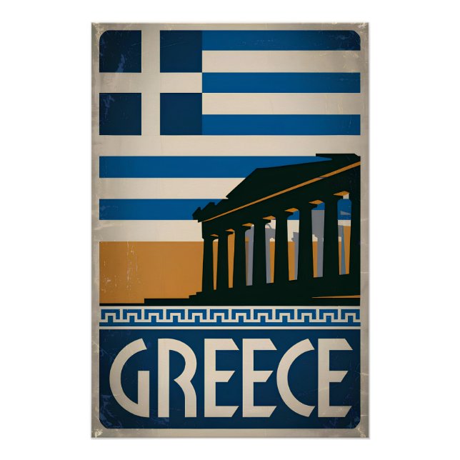 Greece vintage poster (Front)