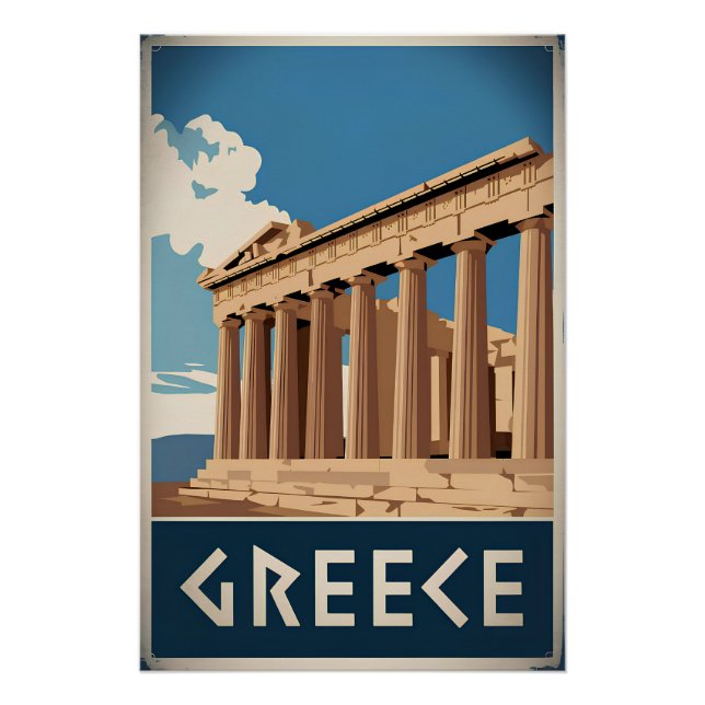 Greece vintage poster (Front)