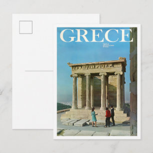 Greece Vintage Travel  Postcard