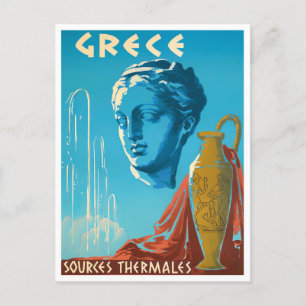 Greece vintage travel Postcard
