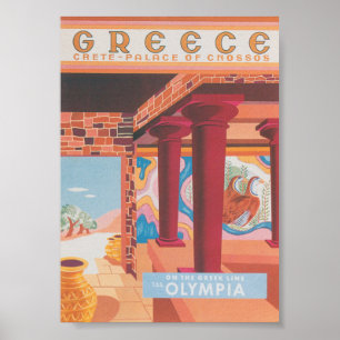 Greece Vintage Travel Poster