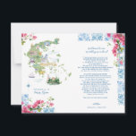 Greece Wedding Weekend Welcome Itinerary Invitation<br><div class="desc">Create the perfect wedding itinerary welcome letter with this stunning watercolor Greek template. Note: that the cards arrive flat, and you'll need to Fold Down the Middle to convert them to folded papers. If you’re planning a destination wedding, events cards are a great way to provide information to your guests...</div>