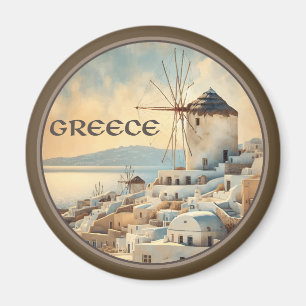 Greece Windmills of Mykonos Magnet