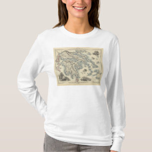 Greece with inset maps of Corfu and Stampalia T-Shirt