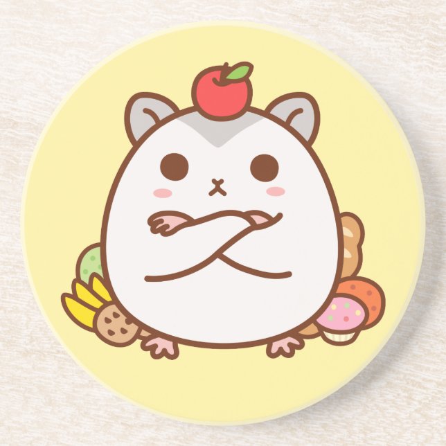 Greedy Hamster Coaster (Front)