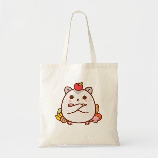 Greedy Hamster Tote Bag (Front)