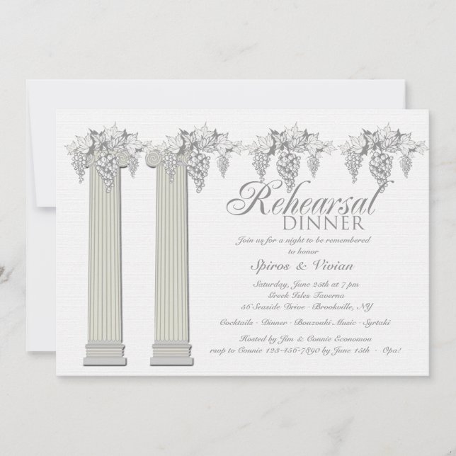 Greek Affair Invitation (Front)