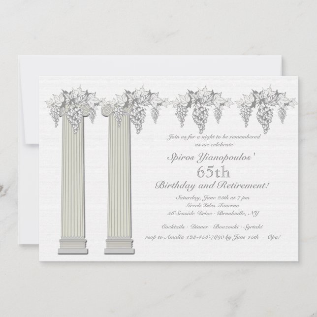 Greek Affair Invitation (Front)