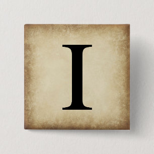 Greek Alphabet Letter Iota 15 Cm Square Badge