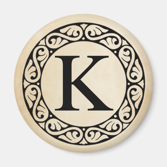 Greek Alphabet Letter Kappa Magnet (Front)