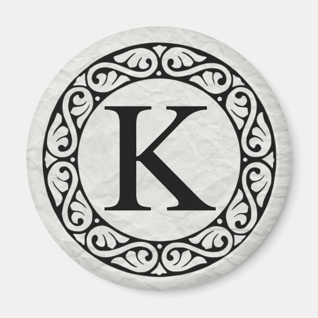 Greek Alphabet Letter Kappa Magnet (Front)