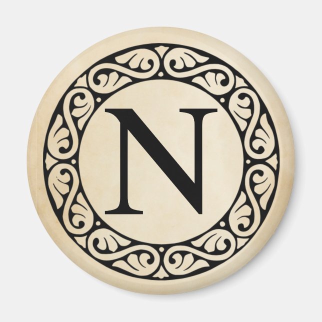 Greek Alphabet Letter Nu Magnet (Front)