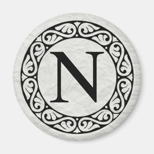 Greek Alphabet Letter Nu Magnet