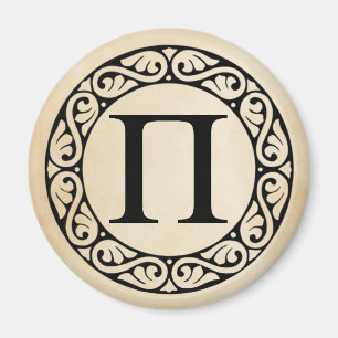 Greek Alphabet Letter Pi Magnet