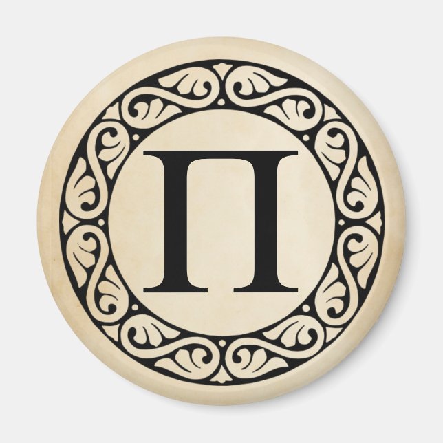 Greek Alphabet Letter Pi Magnet (Front)