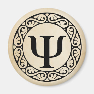 Greek Alphabet Letter Psi Magnet