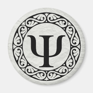 Greek Alphabet Letter Psi Magnet