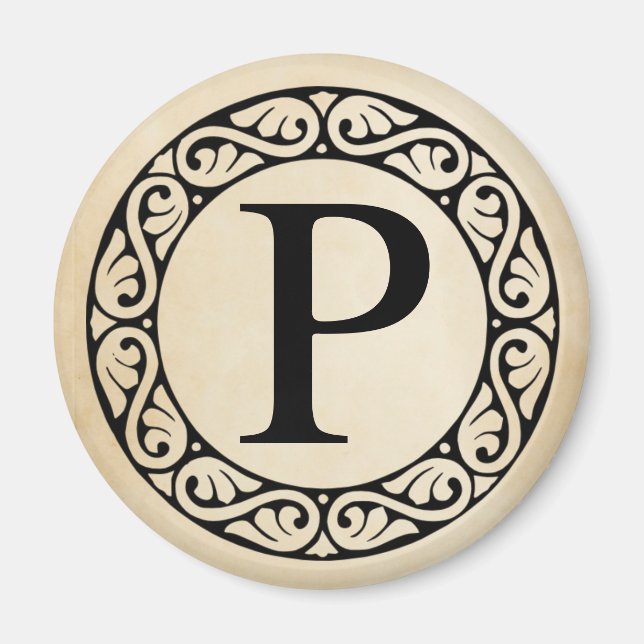 Greek Alphabet Letter Rho Magnet (Front)