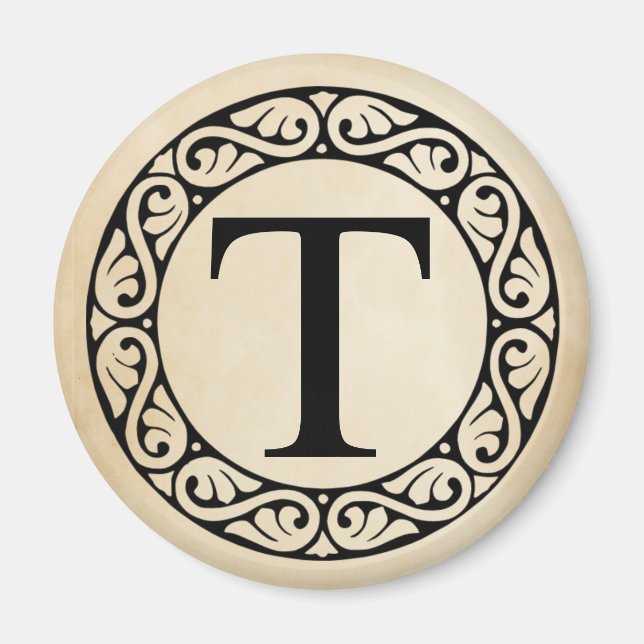 Greek Alphabet Letter Tau Magnet (Front)