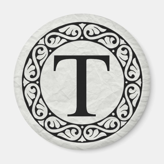 Greek Alphabet Letter Tau Magnet (Front)