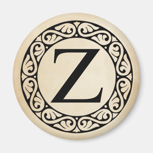 Greek Alphabet Letter Zeta Magnet (Front)