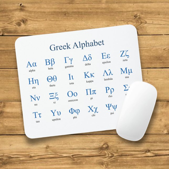 Greek Alphabet Mouse Mat (Creator Uploaded)