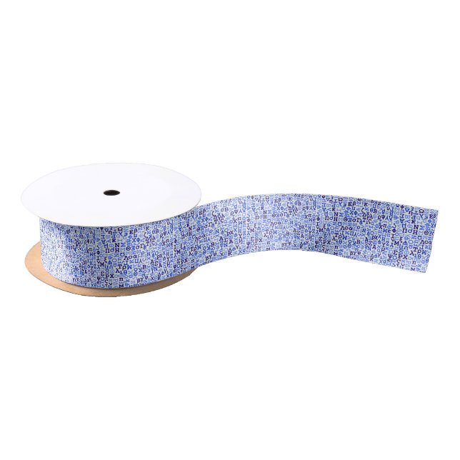 Greek alphabet satin ribbon (Spool)