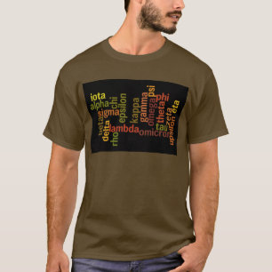 Greek Alphabet (Word Cloud) T-Shirt