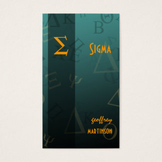 Greek alphabets profile card