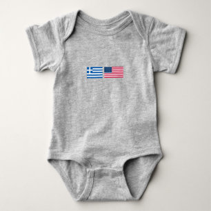 Greek American Baby Bodysuit