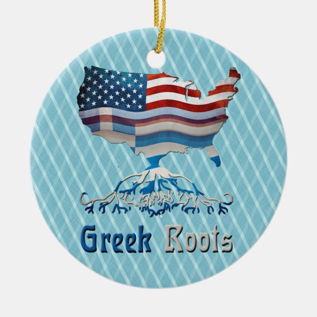 Greek American Roots Decoration (Front)