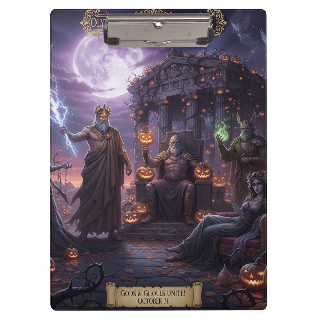 Greek and Roman Mythology Halloween Clipboard (Front)
