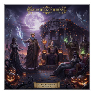 Greek and Roman Mythology Halloween Poster