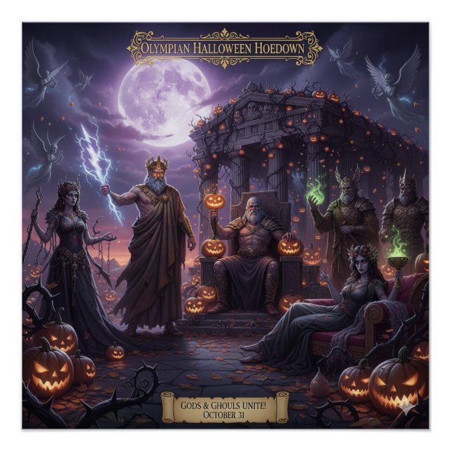 Greek and Roman Mythology Halloween Poster (Front)