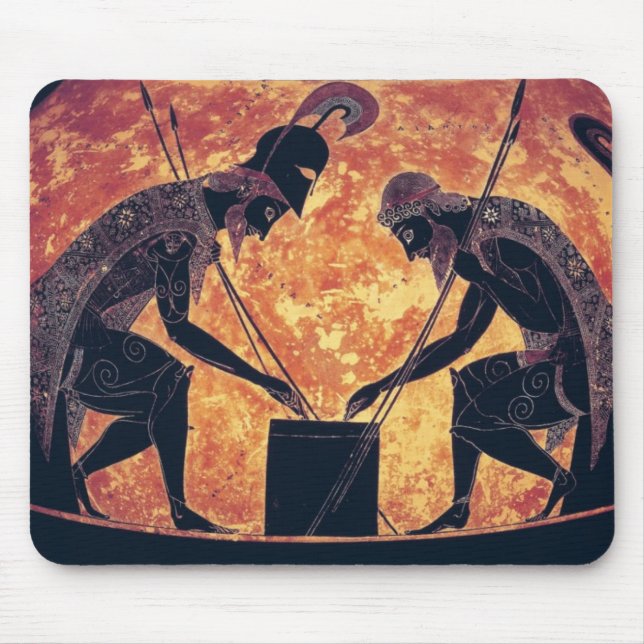 Greek Art: Achilles and Ajax Mouse Mat (Front)