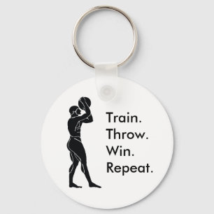 Greek Athlete Basketball Winning Formula Key Ring
