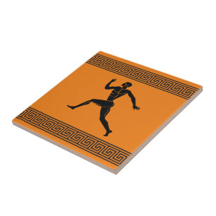 Greek Athlete Runner Ceramic Tile