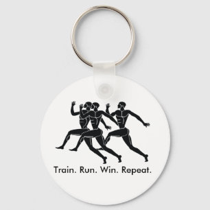 Greek Athlete Sports Running Winning Formula Key Ring