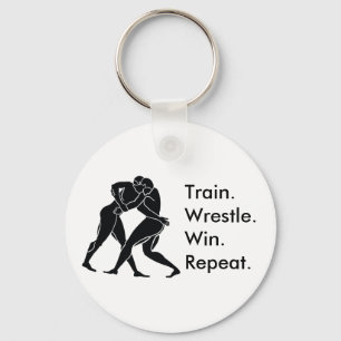 Greek Athlete Sports Wrestling Winning Formula Key Ring