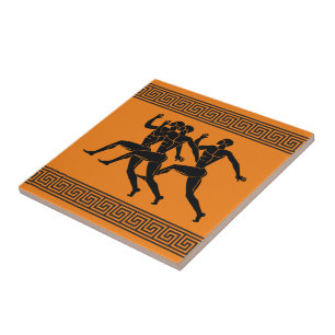 Greek Athletes Ceramic Tile