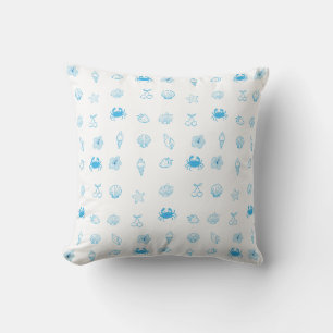 Greek Beach Minimalist Cushion