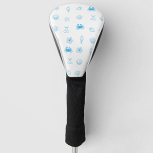 Greek Beach Minimalist Golf Head Cover