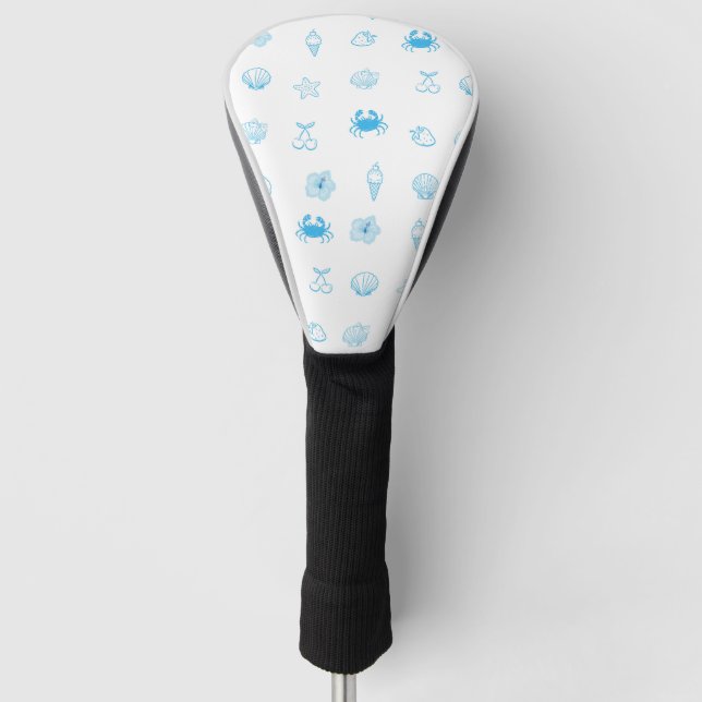 Greek Beach Minimalist Golf Head Cover (Front)