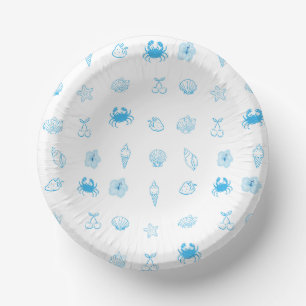 Greek Beach Minimalist Paper Plate