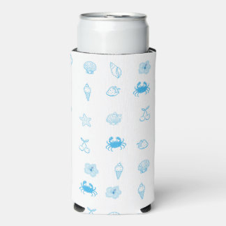  Greek Beach Minimalist Seltzer Can Cooler