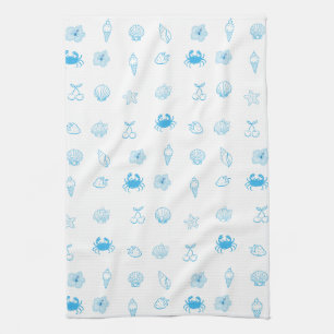 Greek Beach Minimalist Tea Towel